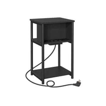 Songmics Bočni stol 30x34x58 cm Crni