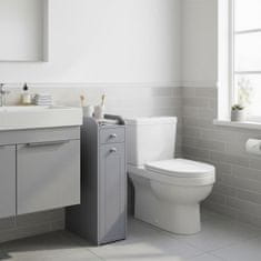 Songmics Kupaonska ormarić 40x18x70 cm Siva