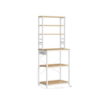 Songmics Kuhinjska polica 40x60x167 cm smeđa