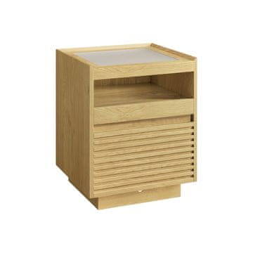 Songmics Noćni ormarić 40x45x55 cm smeđi