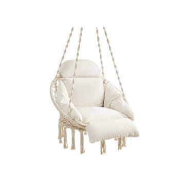 Songmics Viseća stolica visina 133 cm bež