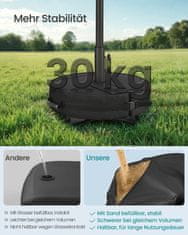 Songmics Podloga za suncobran 55x55x40 cm Crna