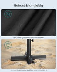 Songmics Podloga za suncobran 55x55x40 cm Crna