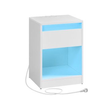 Songmics Noćni ormarić 35x40x55 cm Bijeli