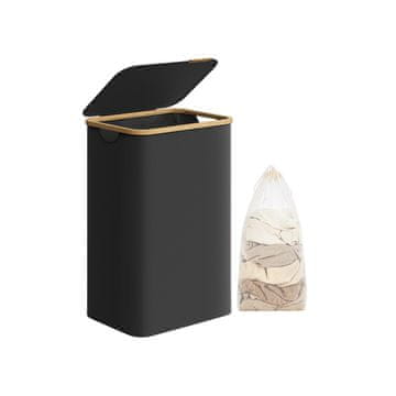 Songmics Košara za rublje 42x32x705 cm Crna