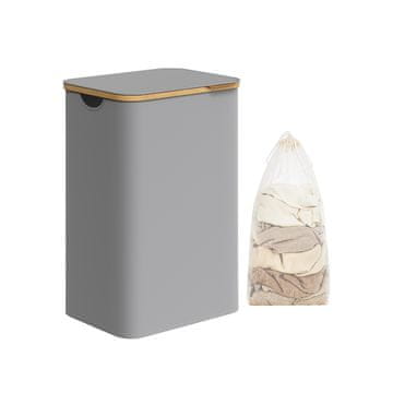 Songmics Košara za rublje 42x32x705 cm Siva