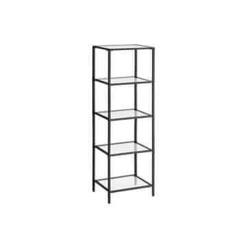 Songmics Polica 5 razina 30x40x1245 cm Crna