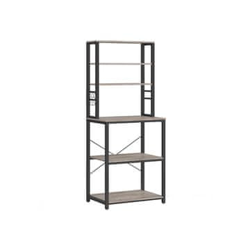 Songmics Kuhinjska polica 40x60x167 cm Crna