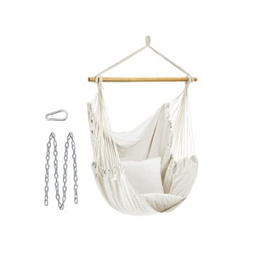 Songmics Viseća stolica 148x125 cm bež