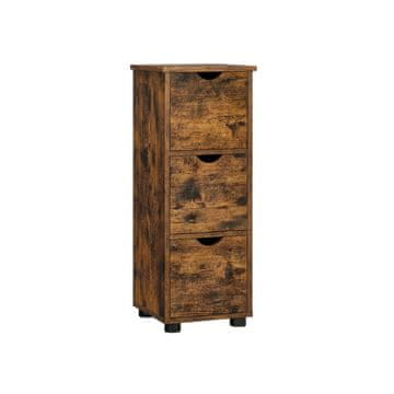 Songmics Kupaonska ormarić 30x30x80 cm smeđa