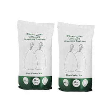 Songmics Vrećice za smeće 30 L 52x74 cm Bijele