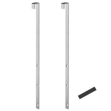 Songmics Set od 2 kuka za vrata 1.2x2.2x32 cm srebrni čelik