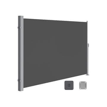 Songmics Bočni tende 200x400 cm siva