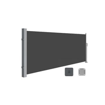 Songmics Bočni tende 140x300 cm siva