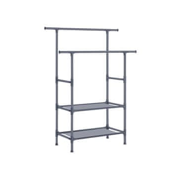 Songmics Vješalica za odjeću 114x45x171 cm Siva