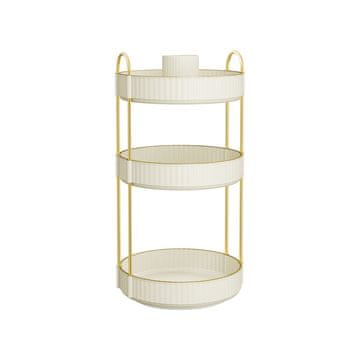 Songmics Organizator za šminku 23x23x46 cm Bijeli