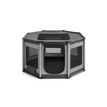 Songmics Igraonica za štence 112x112x62 cm Siva