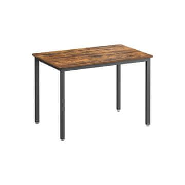 Songmics Blagovaonski stol 70x110x77 cm smeđi