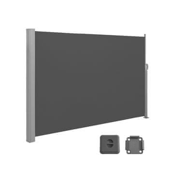 Songmics Bočni tende 180x400 cm Siva