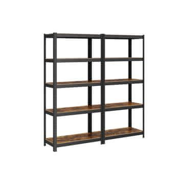 Songmics Polica s 5 polica 150x75x30 cm smeđa