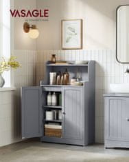 Songmics Kupaonska ormarić 30x60x100 cm Siva