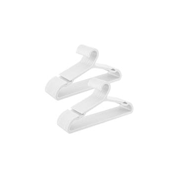 Songmics Set od 50 vješalica za odjeću 417x21 cm bijela plastika