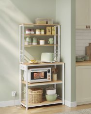 Songmics Kuhinjska polica 40x80x167 cm smeđa