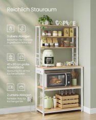 Songmics Kuhinjska polica 40x80x167 cm smeđa