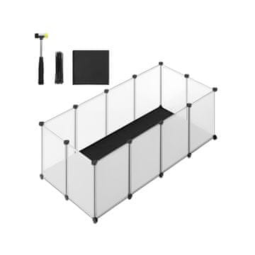 Songmics Igraonica za male životinje 125x63x42 cm Bijela