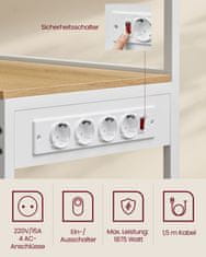 Songmics Kuhinjska polica 40x90x1655 cm smeđa