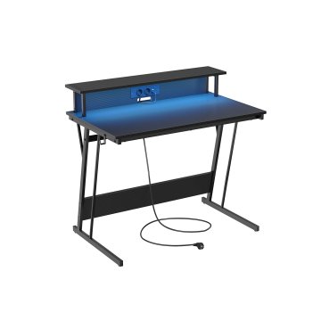 Songmics Igrališni stol 60x120x76 cm Crni