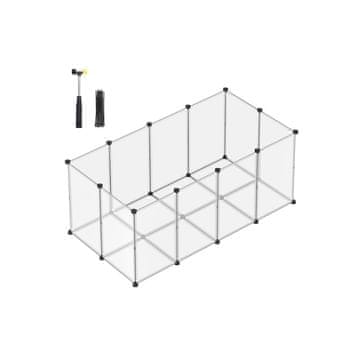 Songmics Igraonica za male životinje 145x72x57 cm Bijela