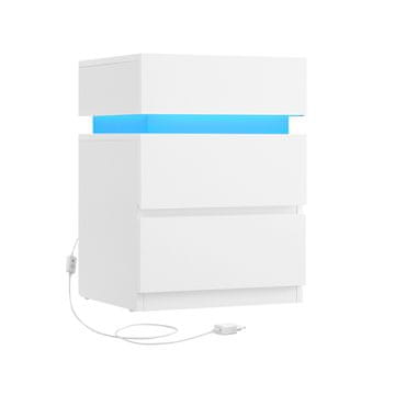 Songmics Noćni ormarić 335x40x55 cm bijeli