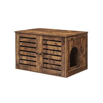 Songmics Ormarić za kutiju za mačji pijesak 80x53x492 cm smeđi