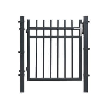 Songmics Vrtna vrata 106x100 cm Siva