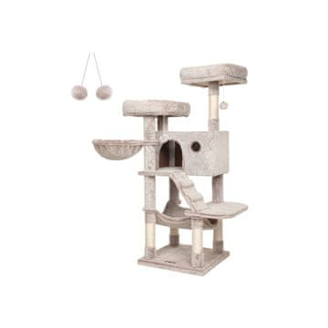Songmics Stablo za mačke 49x49x135 cm smeđe