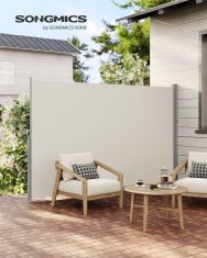 Songmics Bočni tend 180x350 cm bež