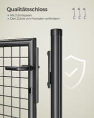 Songmics Vrtna vrata 106x6x150 cm Zelena