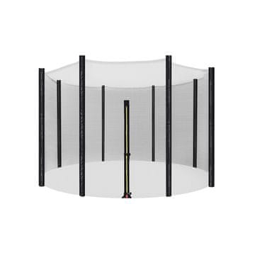 Songmics Sigurnosna mreža za trampolin za okrugle trampoline promjera 305 cm za 8 ravnih stupova Crna