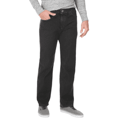 Nikcorp Muške traperice Regular Fit, ravne nogavice, isprani crni traper, pamuk s elastanom, srednji struk, crne, veličina 29