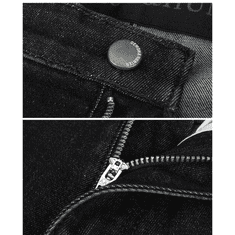 Nikcorp Muške traperice Regular Fit, ravne nogavice, isprani crni traper, pamuk s elastanom, srednji struk, crne, veličina 29