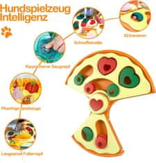 Nikcorp Interaktivna igračka za mačke i pse Pizza, podloga za sporo hranjenje i trening inteligencije sa snimanjem glasa, 35x28 cm