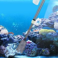 Nikcorp Usisavač za akvarij 4 u 1, električni čistač dna i sifon za izmjenu vode, podesiva duljina, mrežni i baterijski pogon