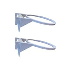 Nikcorp Gnijezdo za ptice s držačem za kavez, plastična kućica za inkubaciju kanarinaca i tigrica, bijela, 15 cm, 2 komada