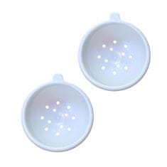 Nikcorp Gnijezdo za ptice s držačem za kavez, plastična kućica za inkubaciju kanarinaca i tigrica, bijela, 15 cm, 2 komada