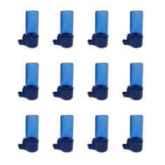 Nikcorp Automatska pojilica za ptice, dozator vode 100 ml, plava, za krletke i kaveze, gravitacijska, set od 12 komada