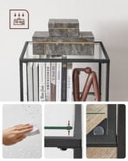 Songmics Polica 5 razina 30x40x1245 cm prozirna