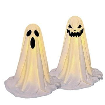 Nikcorp LED svjetleći duhovi za Halloween, set 2 komada, samostojeća dekoracija s daljinskim upravljačem, visina 36 cm, na baterije
