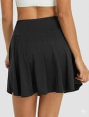 Nikcorp Sportska suknja za tenis i golf s unutarnjim kratkim hlačama i džepovima, brzosušeća, crna, veličina S, ženska 2 u 1