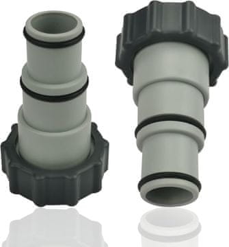 Nikcorp Bazenski adapter za crijevo 32/38 mm na navoj 2 inča, priključak za pješčane pumpe i sustave filtracije, set 2 komada